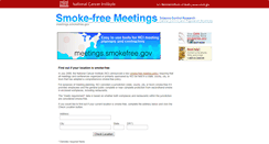 Desktop Screenshot of meetings.smokefree.gov